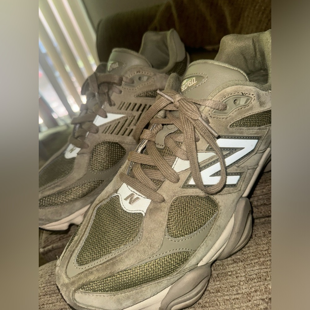 New Balance 9060 Men's Khaki and Gray Sneakers